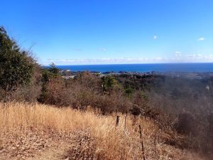 ２）小木津山自然公園北展望台からの太平洋